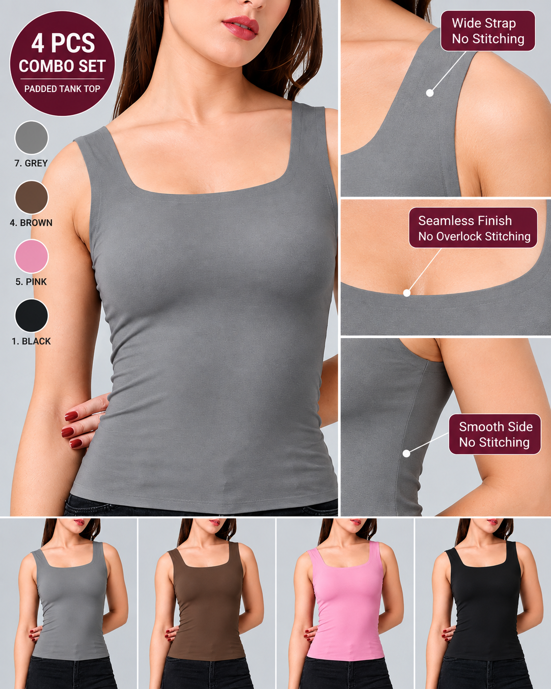 Padded Tank Top Combo 5