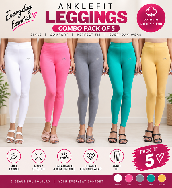 Ankle Leggings - Pack of 5 - C1