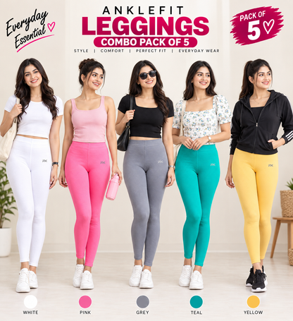Ankle Leggings - Pack of 5 - C1