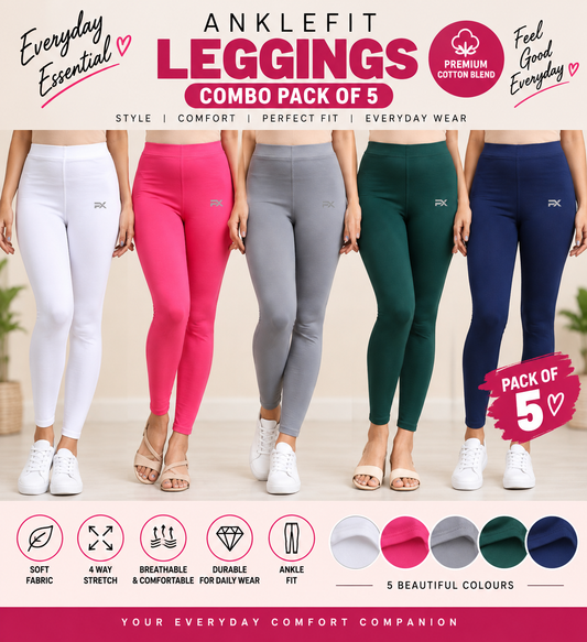 Ankle Leggings - Pack of 5 - C2