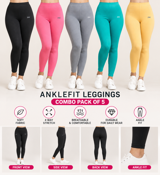 Ankle Leggings - Pack of 5 - C4