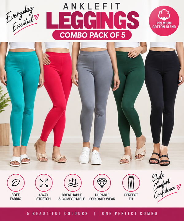 Ankle Leggings - Pack of 5 - C5