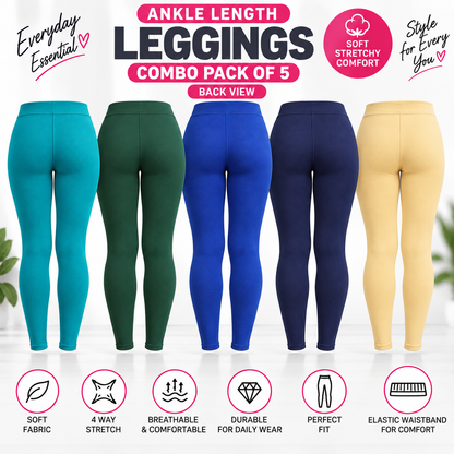Ankle Leggings - Pack of 5 - C7
