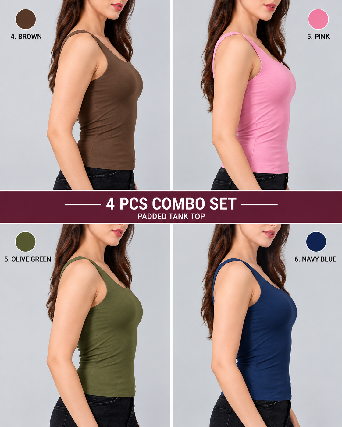 Padded Tank Top Combo 4