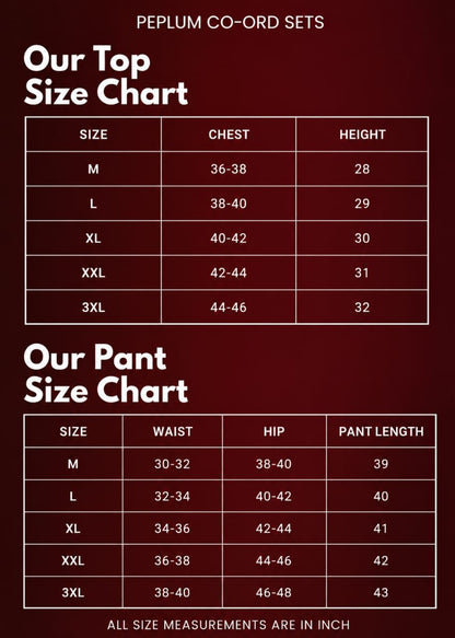 Peplum co ords pack of 2 c4