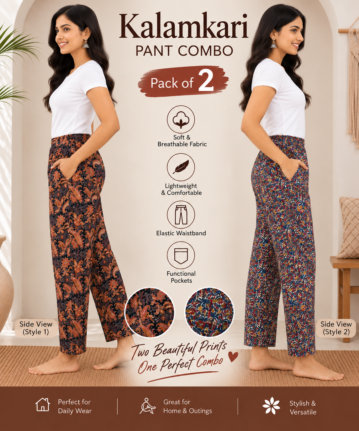 Kalamkari pant combo c3