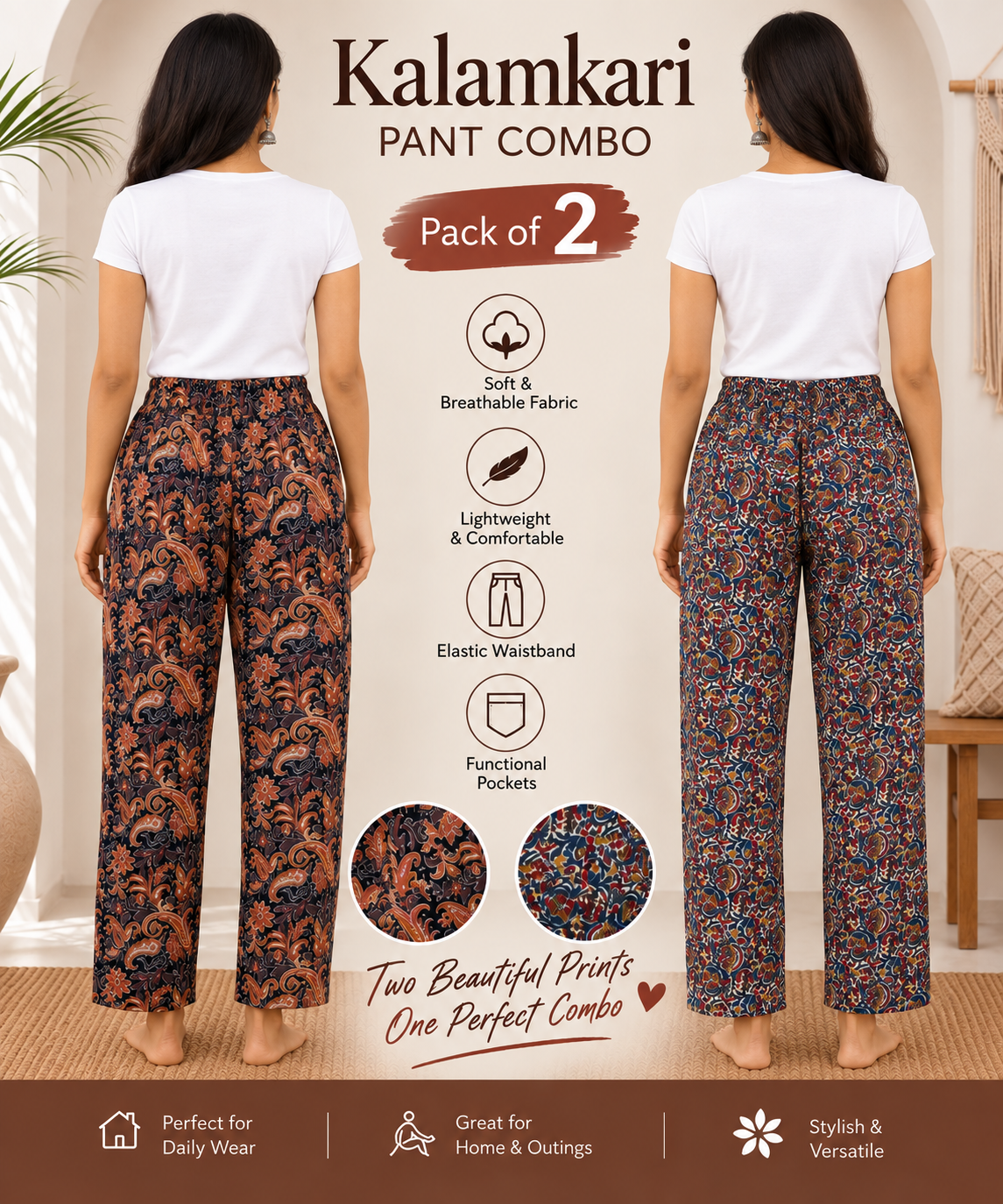Kalamkari pant combo c3