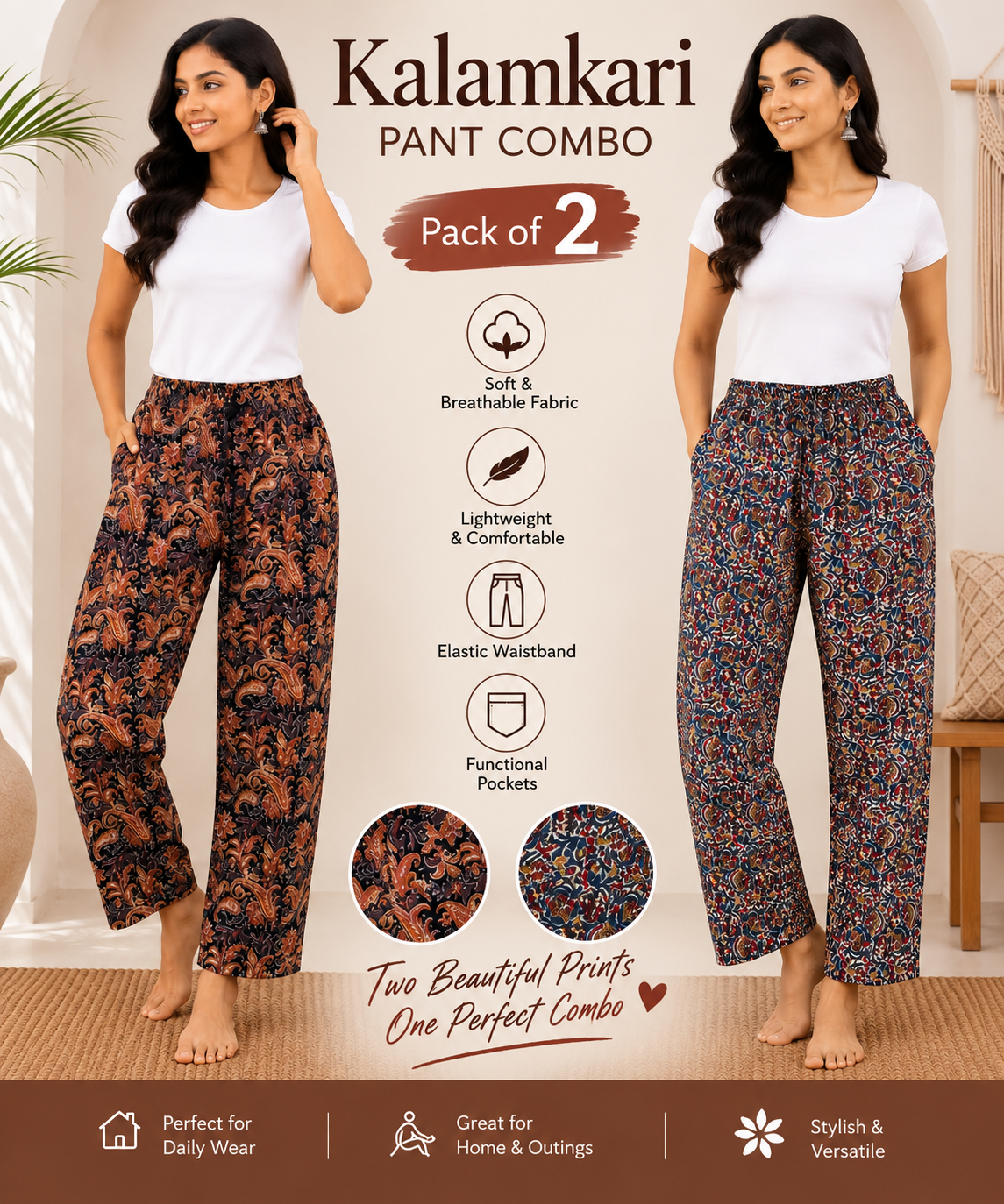 Kalamkari pant combo c3