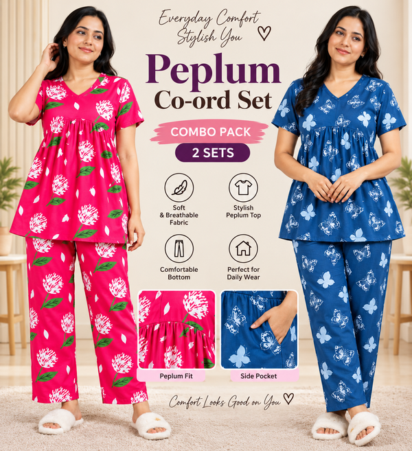 Peplum co ords pack of 2 c2