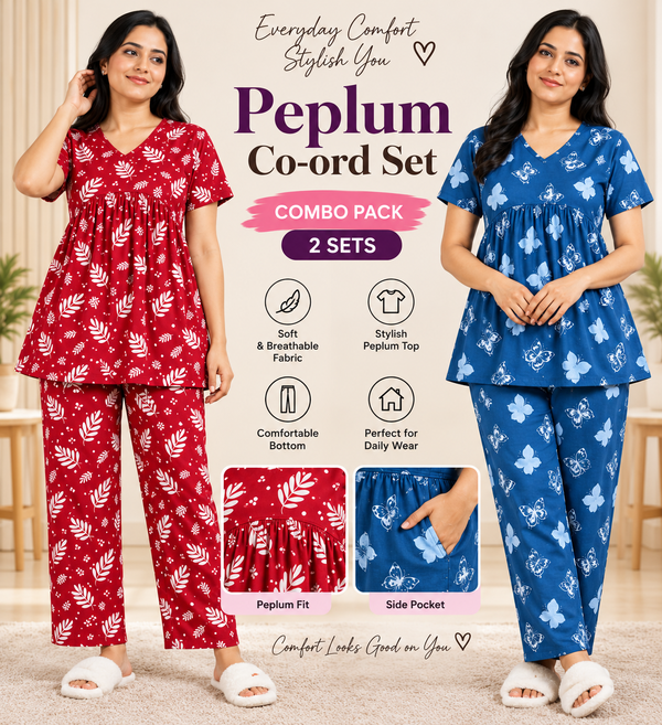 Peplum co ords pack of 2 c3