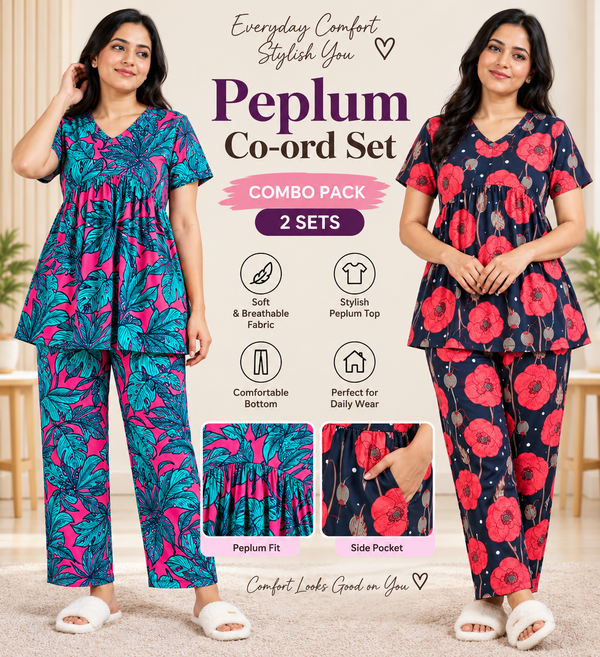 Peplum co ords pack of 2 c7